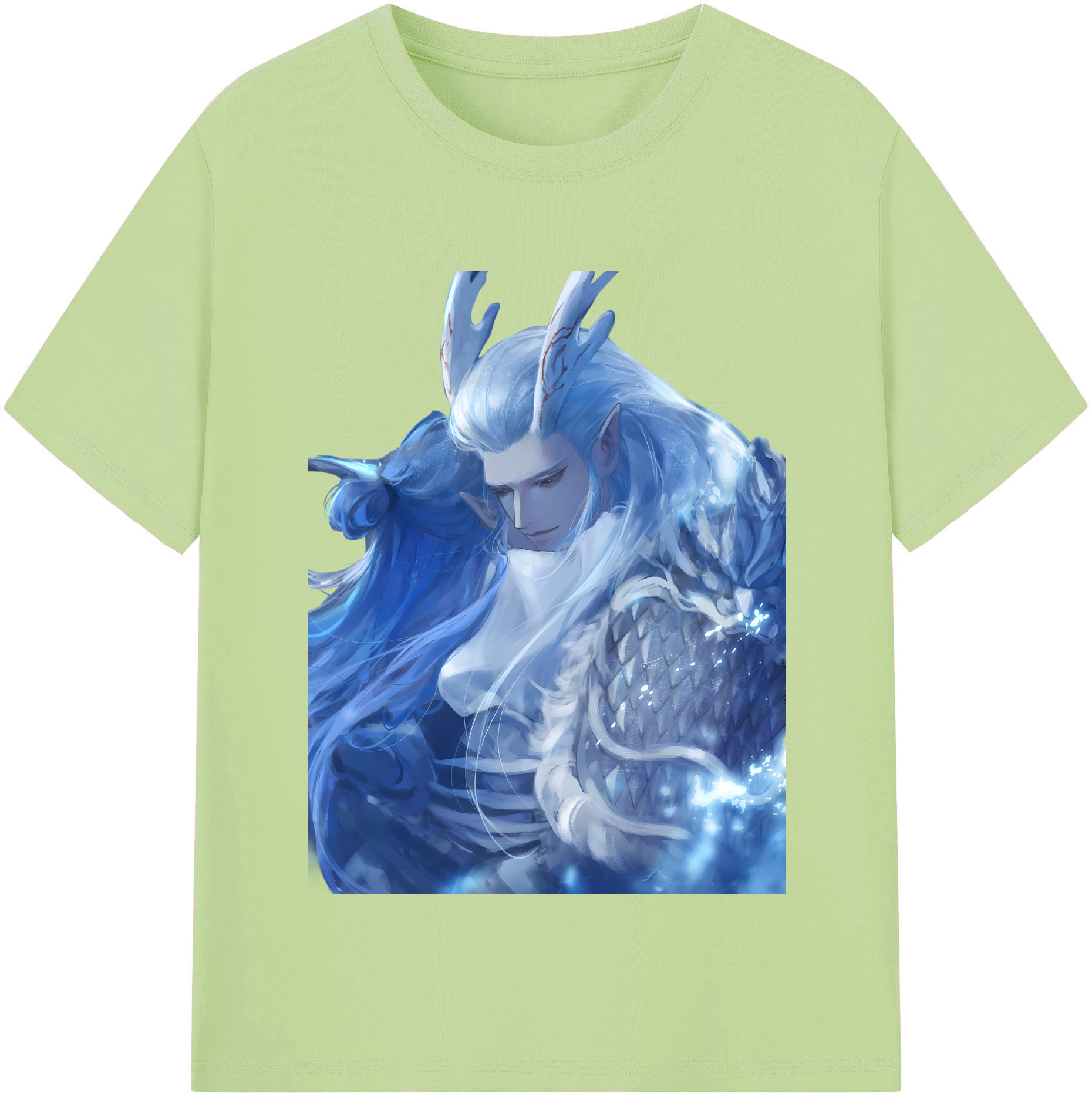（画像用） Ne Zha 2 ナタ 魔童の大暴れ 綿100％半袖Tシャツ（フロントプリント）